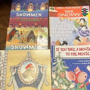 Set of 6 Classic Author Children's Winter and Holiday Book Set